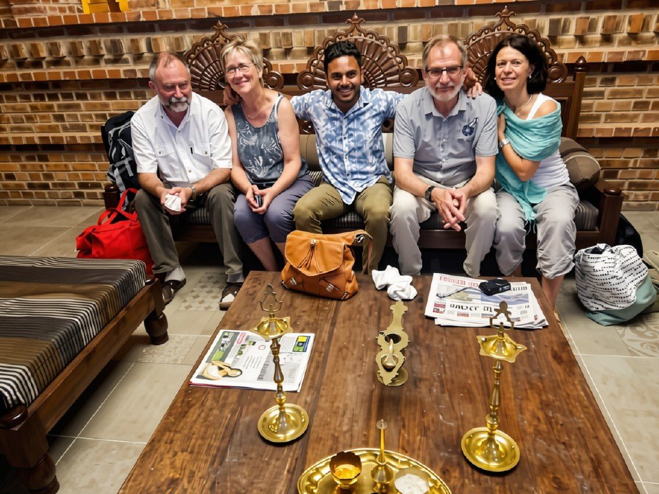 Happy guests